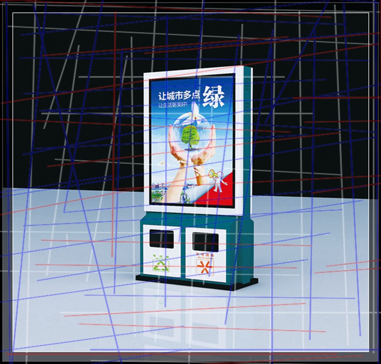 公交站台现货环卫垃圾箱(图2)