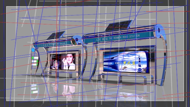 公交站台现货环卫垃圾箱(图4)